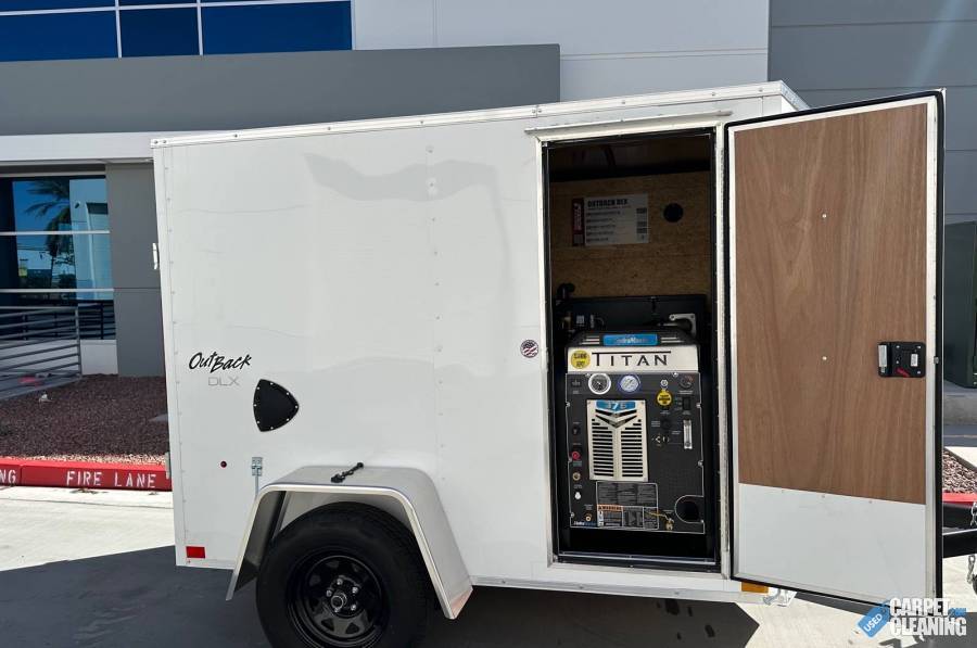 BRAND NEW 2026 enclosed cargo trailer with Hydramaster Titan 375 