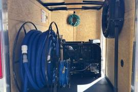 BRAND NEW 2026 enclosed cargo trailer with Hydramaster Titan 375 