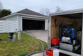Carpet Cleaning Trailer with truck mount 