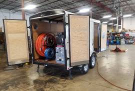 trailer truckmounted carpet cleaning system 