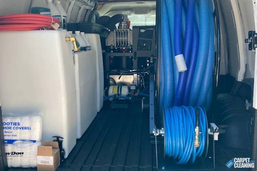 Fully Equipped Carpet Cleaning Van with Apex 570 Truckmount