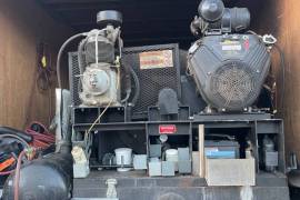 Air duct cleaning machine and truck 