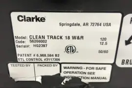 clarke clean track 18