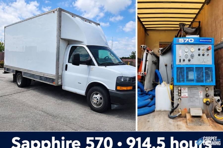 2019 CHEVY 3500 CARPET CLEANING / EXTRACTION TRUCK – SAPPHIRE 570