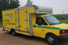 2015 Chevrolet 5400 Box Van with Butler Truckmount system